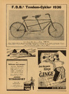 FDB's tandem-cykler 1936