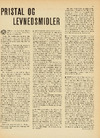Pristal og levnedsmidler