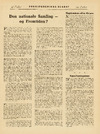 Den nationale samling og fremtiden? 