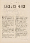 Legen er forbi