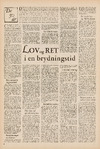Lov og ret i en brydningstid 