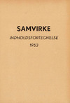 Samvirke - indholdsfortegnelse 1953