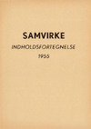 Samvirke indholdsfortegnelse 1955