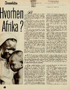 Hvorhen Afrika?