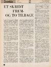 Et skridt frem - og to tilbage