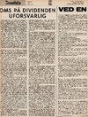 Oms på dividenden uforsvarlig 