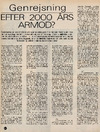 Genrejsning efter 2000 års armod?
