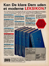 Kan De klare dem uden et moderne leksikon?