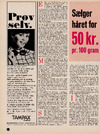 Sælger håret for 50 kr. pr. 100 gram 