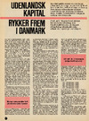 Udenlandsk kapital rykker frem i Danmark 