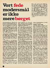 Vort fede modersmål er ikke mere børget 
