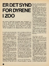 Er det synd for dyrene i zoo