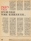 Ingen ved, hvor rige vore kirker er …