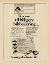 Kupon til billigere bilforsikring