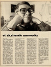 Et skrivende menneske Benny Andersen