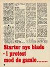 Starter nye blade i protest mod de gamle