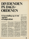 Dividenden på dagsordenen