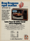 Luma farve TV skifter kanal ved et fingerpeg