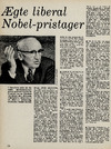 Ægte liberal Nobel-pristager