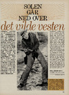Solen går ned over det vilde vesten