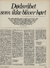 Dødsråbet som ikke bliver hørt