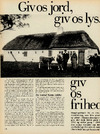 Giv os jord, giv os lys, giv os frihed og ret