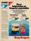 Der er bølgestriber på Brugsens vaskemidler
