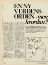 En ny verdensorden - men hvordan?
