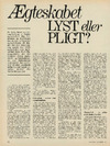 Ægteskabet lyst eller pligt?