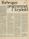 Forbrugerprogrammet i krydsild
