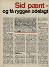 Sid pænt - og få ryggen ødelagt 