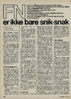 FN  er ikke bare snik-snak 