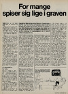 For mange spiser sig lige i graven 