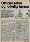 Officiel satire og folkelig humor 