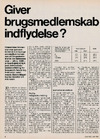 Giver Brugsmedlemskab indflydelse?