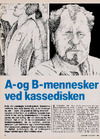 A- og B-mennesker ved kassedisken 