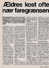 Ældres kost ofte nær faregrænsen 