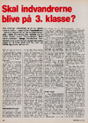 Skal indvandrerne blive på 3. klasse? 