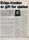 Krigs-truslen er gift for sjælen 