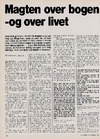 Magten over bogen - og over livet 