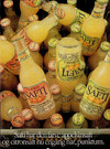 Safti har den farve appelsinsaft og citronsaft nu engang har, punktum.