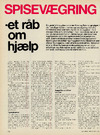 Spisevægring - et råb om hjælp 