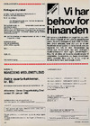 Månedens plakat: Vi har behov for hinanden 
