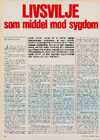 Livsvilje som middel mod sygdom 
