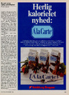 Herlig kalorielet nyhed: A' la Carte 
