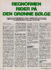 Regnormen rider på den grønne bølge 