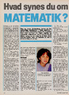 Hvad synes du om matematik? 