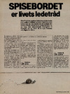 Spisebordet er livets ledetråd
