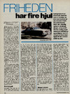 Friheden har fire hjul
