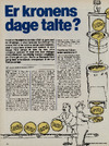 En kronens dage talte?